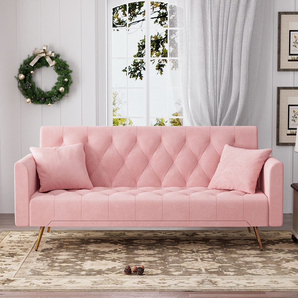 Pink futon deals