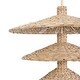 preview thumbnail 5 of 10, Varaluz Hilton Head 15-Light 3-Tier Pendant - French Gold/Natural Seagrass