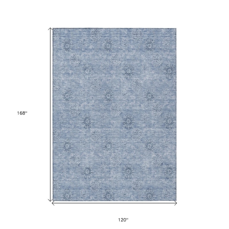 HomeRoots Floral Transitional Rectangle Outdoor Rug