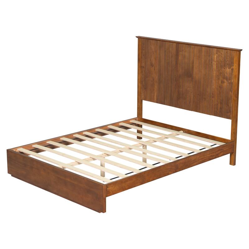 Christopher Knight Home - Brookhaven Modern Wooden Panel Bed with Vertical Slat Headboard