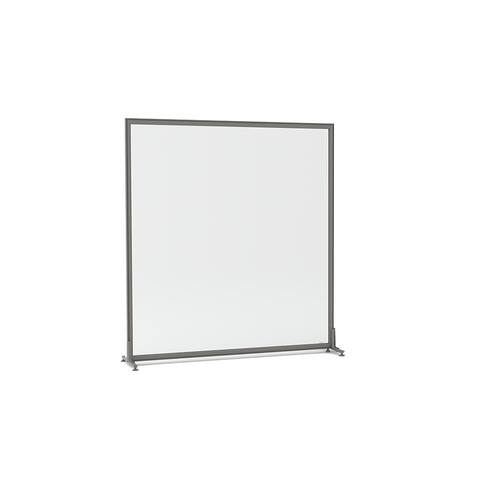 SAPSlim Clear Mobile Room Divider Sneeze Guard Easy Assembly 65"H