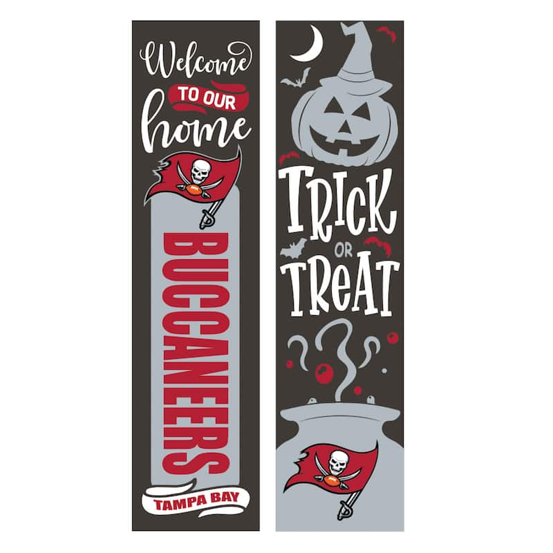 47" Double Sided Seasonal Porch Leaner, Tampa Bay Buccaneers - 47" x 11.25"