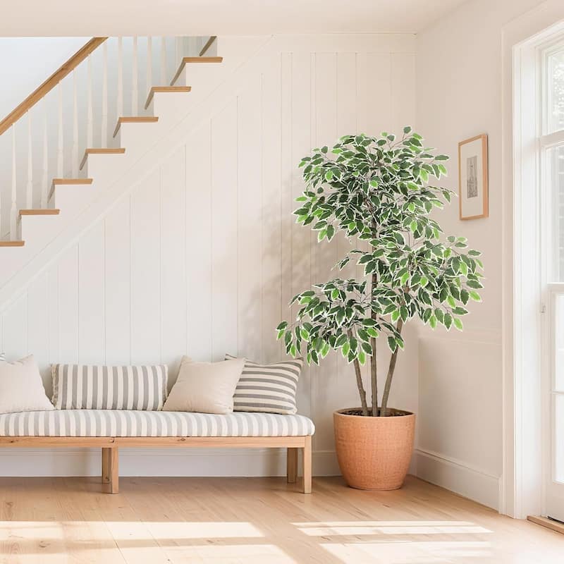 Artificial Faux Floor Plant, Ficus Tree for Home Decor