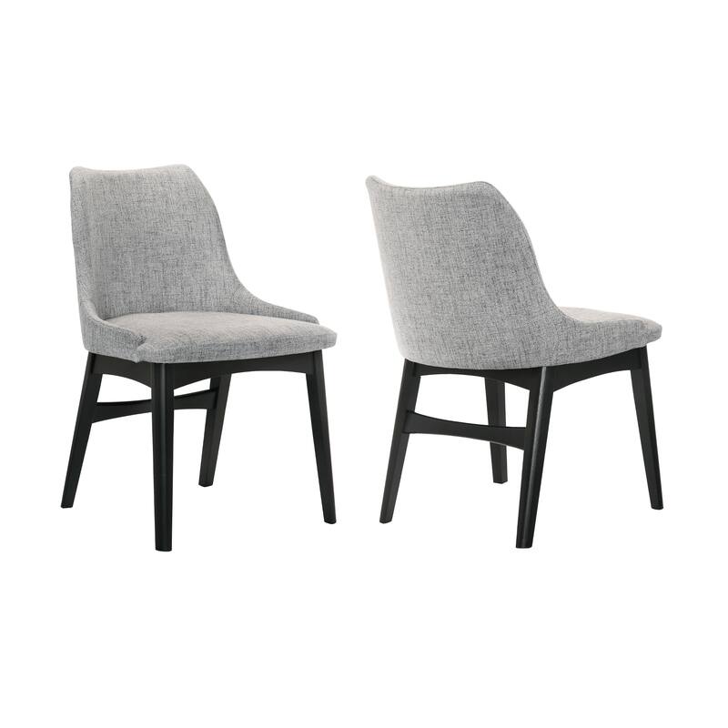 Azalea Mid Century Modern Upholstered Dining Chairs - Set of 2