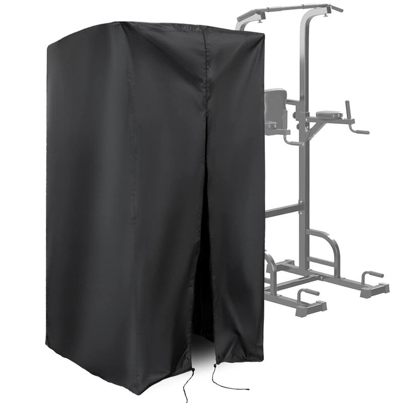 Protective Cover for Pull Up Bar Station, Waterproof Cover for Power Tower/Pull Up Dip Station - 42x40x64" - 42x40x64" - Black