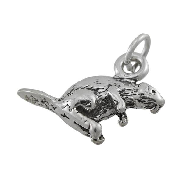 Shop Sterling Silver 3d Beaver Charm Pendant One Size Free