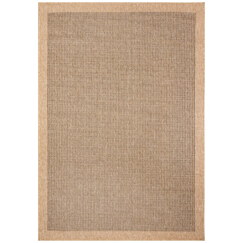 Liora Manne Sahara Texture Border Indoor/Outdoor Rug