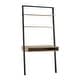 preview thumbnail 15 of 28, Ranell Leaning Ladder Shelves by iNSPIRE Q Modern (1) Leaning Desk - Black and Oak Finish