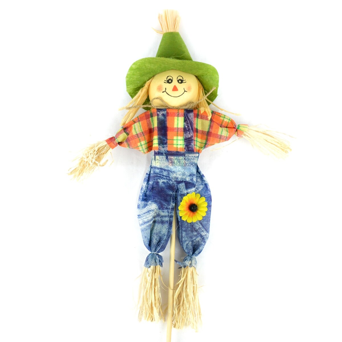 Shop 20 Red Scarecrow With Green Hat And Plaid Shirt Halloween