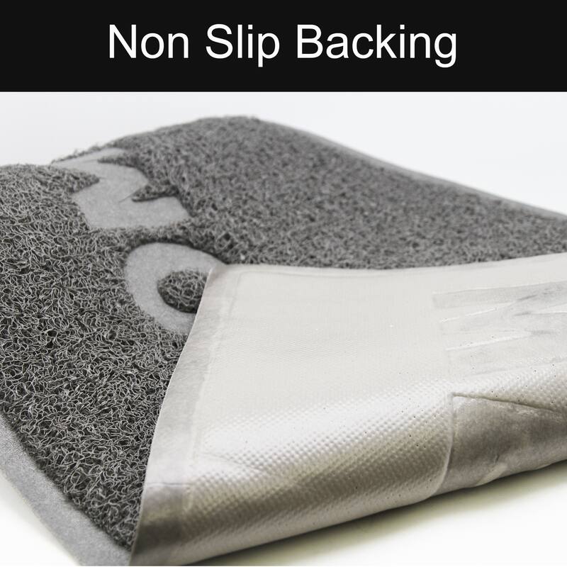 Outdoor Door Mat Semi Circle Scraper Recycled PVC Non-Slip Backing