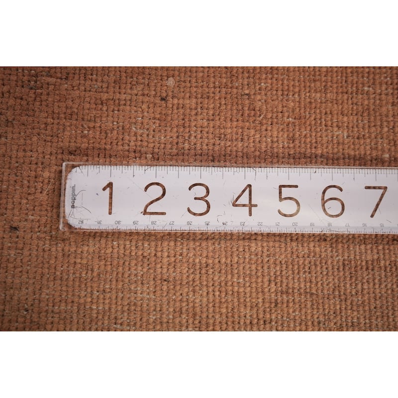 Modern Solid Gabbeh Oriental Area Rug Handmade Wool Carpet - 6'3" x 9'7"