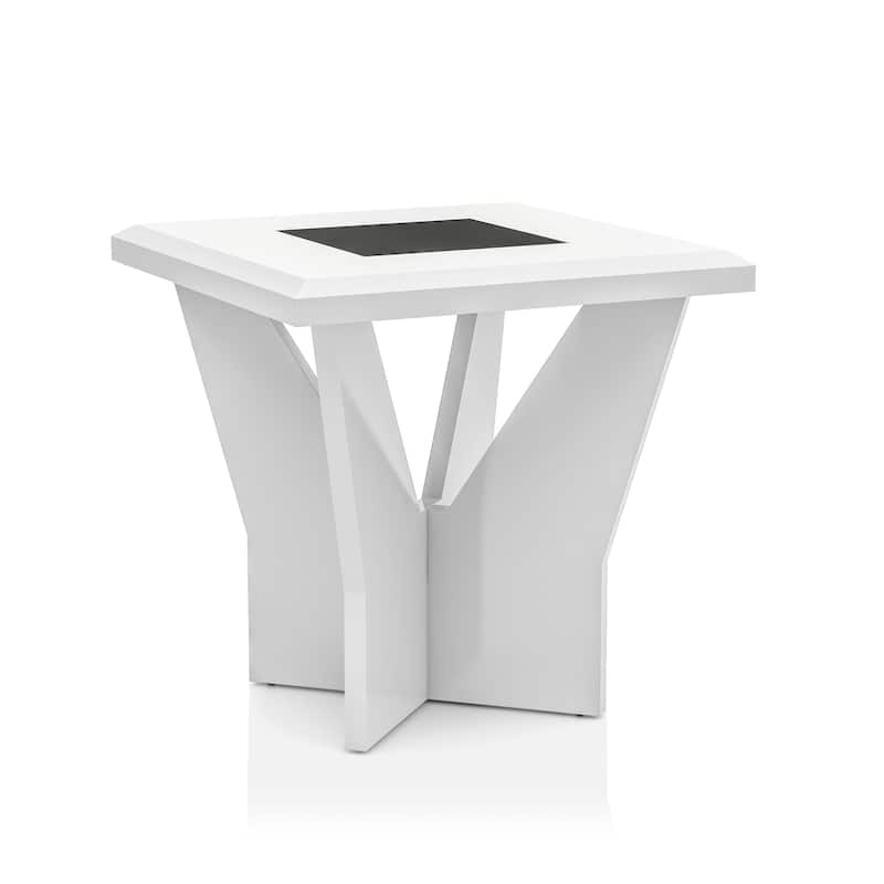 Ameena Contemporary Glass Top 3-Piece Coffee Table Set by Furniture of America