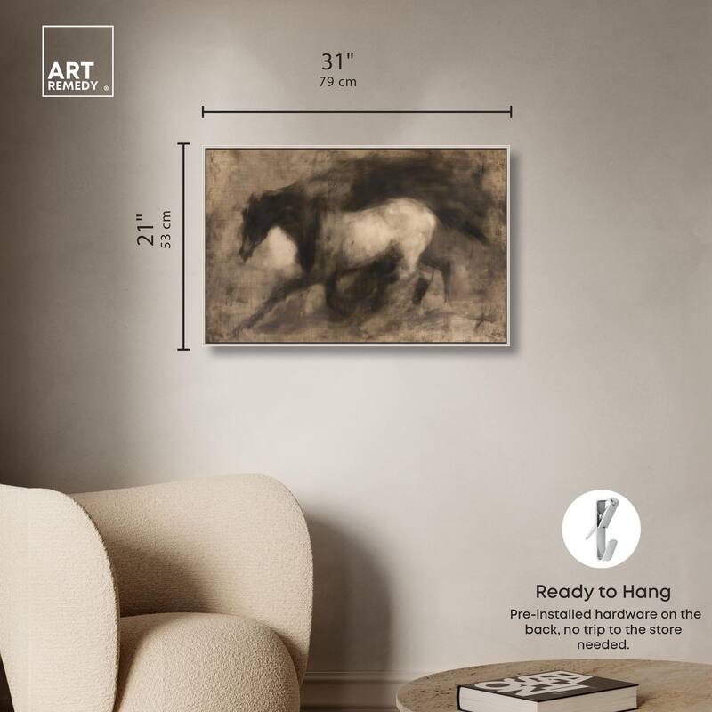 Dark Horse Canvas by Art Remedy