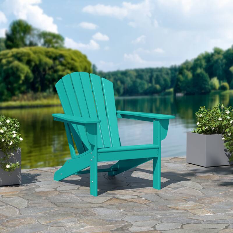 Altura Outdoor Eco-Friendly All Weather Poly Patio Adirondack Chair - Deep Seating