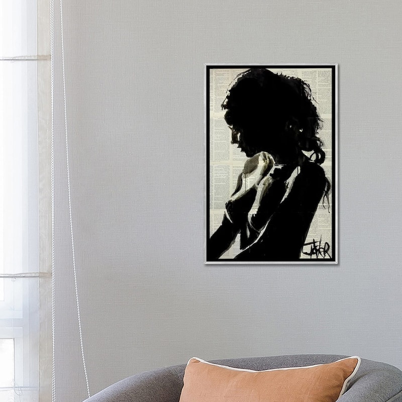 iCanvas "Shadow Player" by Loui Jover Framed