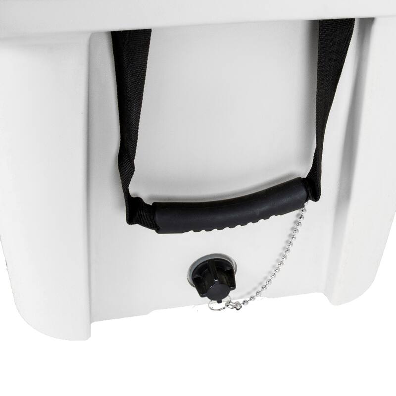 50 Quart Khaki Cooler, Ultra-Light Insulated Ice Chest - Heavy-Duty Hard Shell Cooler with 6-Day Ice Retention