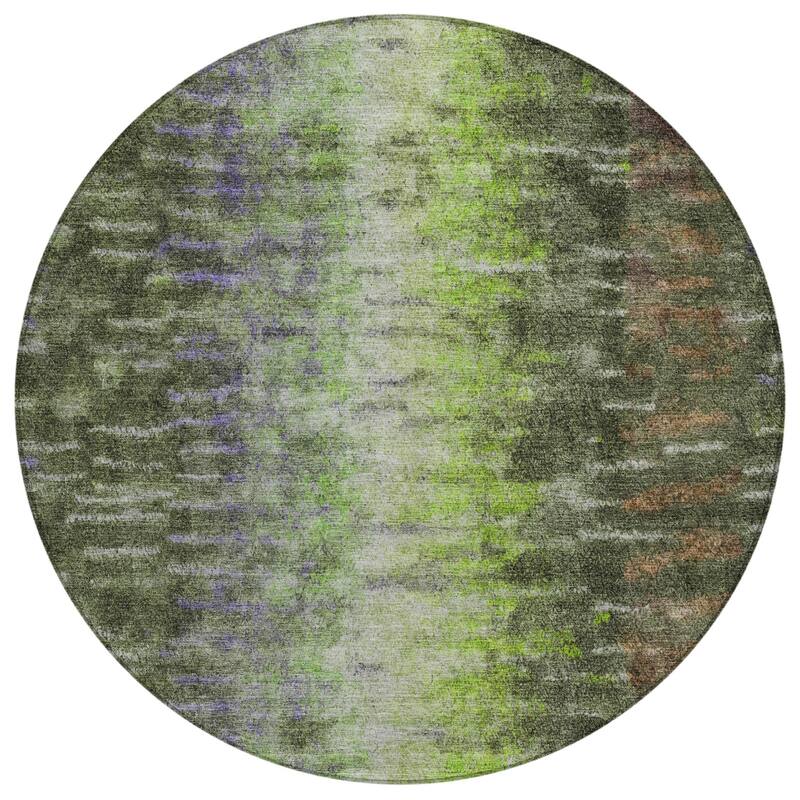 Machine Washable Indoor/ Outdoor Contemporary Ombre Chantille Rug