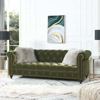 Alto 88" Tufted Rolled Arm Chesterfield Sofa