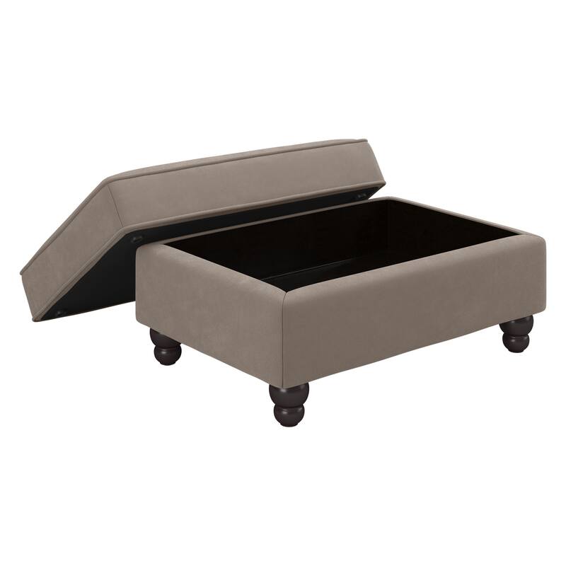 Bush Furniture Coventry Living Room Accent Chair with Ottoman Set