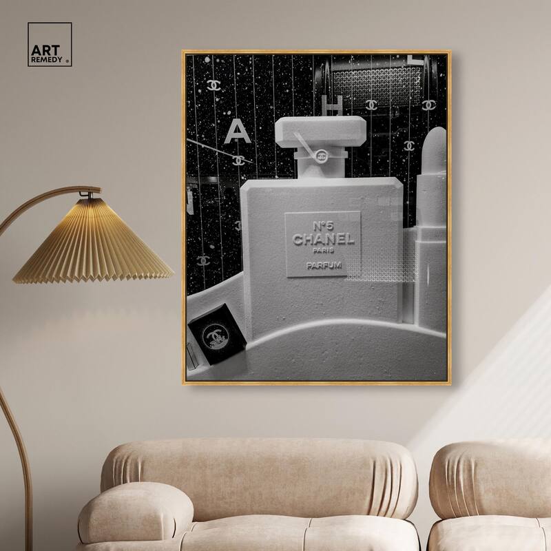 Sculptural Number 5 Canvas by Art Remedy