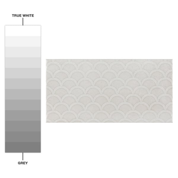 Merola Tile Camden Decor Antique Bianco 4" x 8" Ceramic Wall Tile