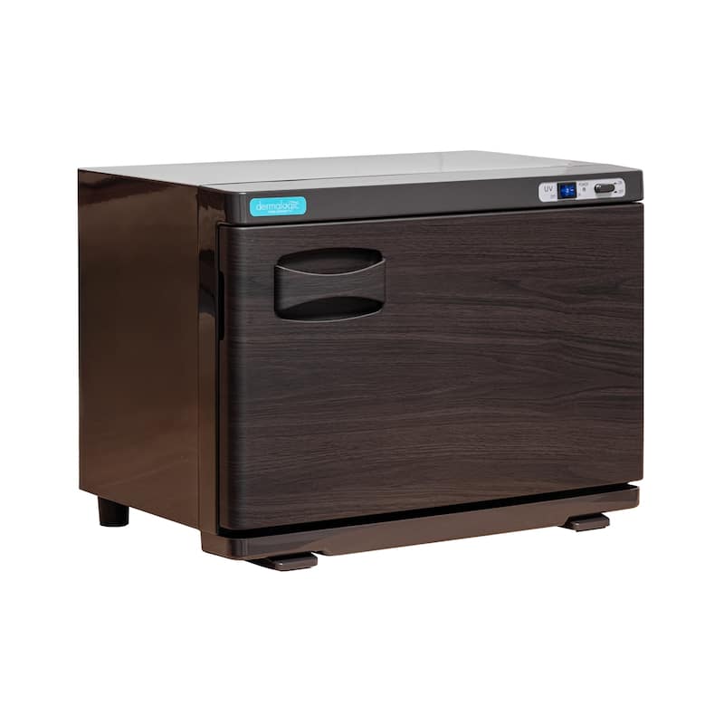 2in1 Towel Warmer UV Sterilizer (20L) for Salon Spa Beauty Massage and Home Use, Wood Grain - N/A - Steamers - Silver