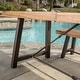 preview thumbnail 3 of 8, Puerto Acacia Wood 3-piece Picnic Dining Set by Christopher Knight Home