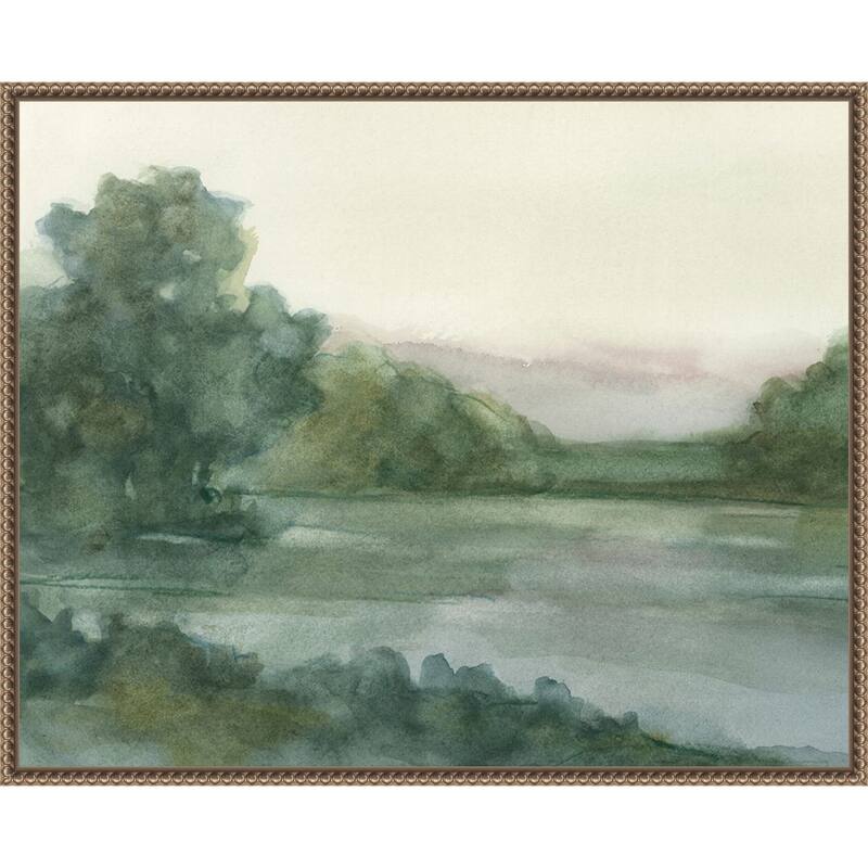 Mauve Mountain View No. 1 by Ethan Harper Framed Canvas Wall Art Print