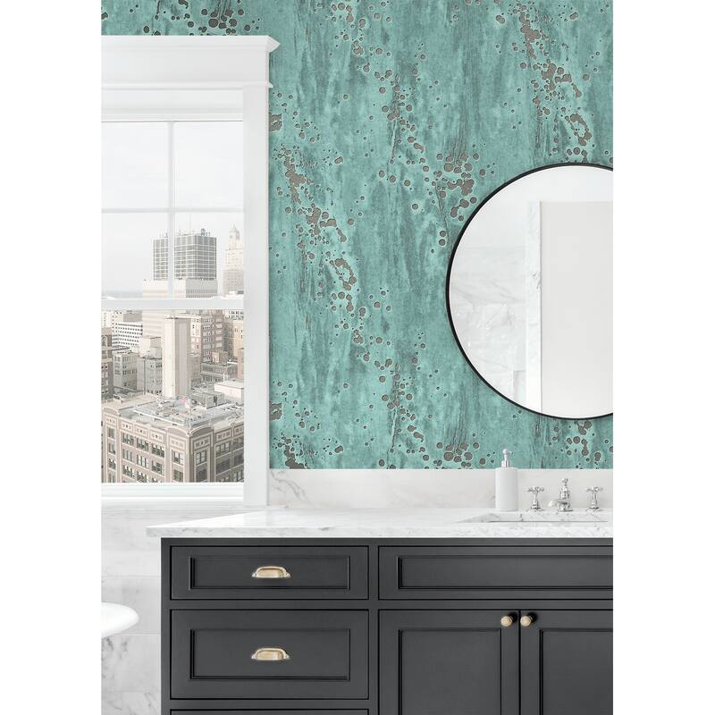 Seabrook Designs Edmanson Concrete Splatter Unpasted Wallpaper