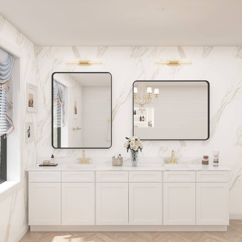 Aluminum alloy Framed Tempered Glass Wall Bathroom Vanity Mirror