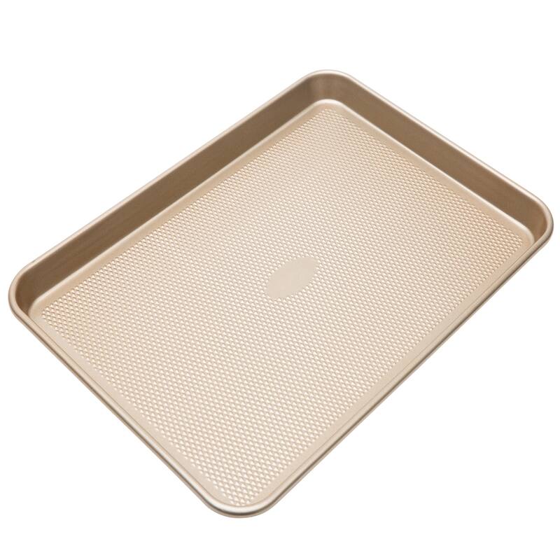 Kitchen Details Pro Series Nonstick Baking Sheet with Diamond Base - Gold - 17.5" x 11.8" x 1"