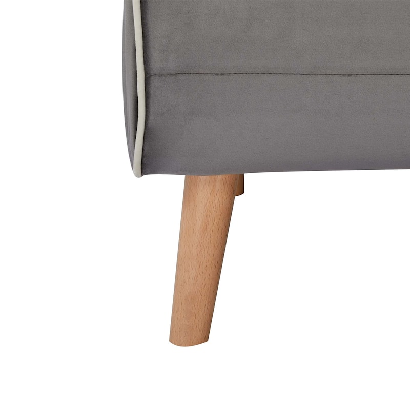 Velvet Foldable Sleeper Sofa Chair, Sofa Bed with 3-Position Adjustable Backrest, Quick 10-Second Conversion