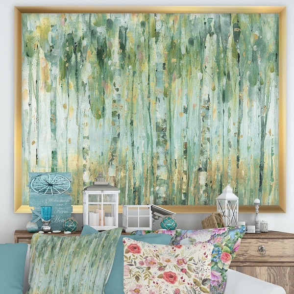 Designart 'The birch Forest II' Traditional Framed Art Print. Opens flyout.
