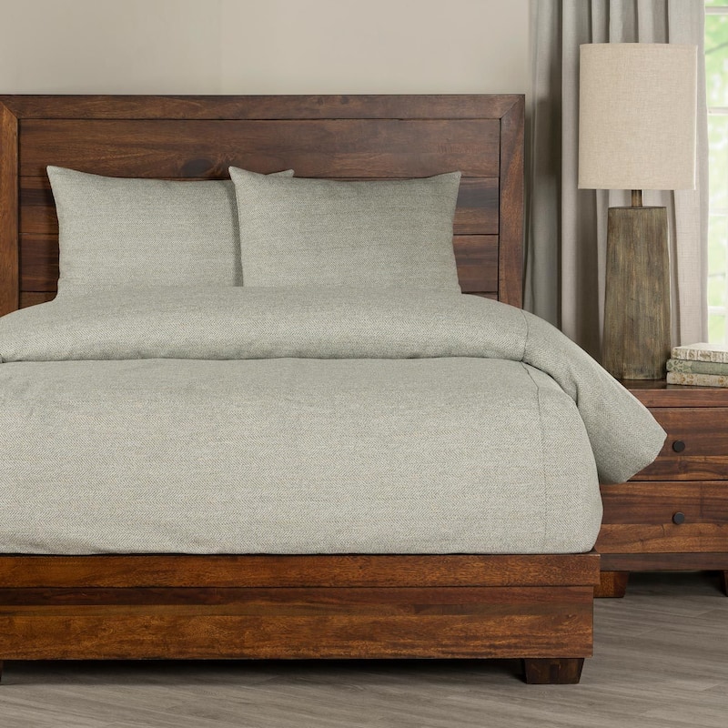 Performance Tweed Bed-Cap Comforter Set with Tailored Corners