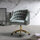 preview thumbnail 46 of 57, ET Tufted Task Chair With Golden Base by HULALA HOME Grey