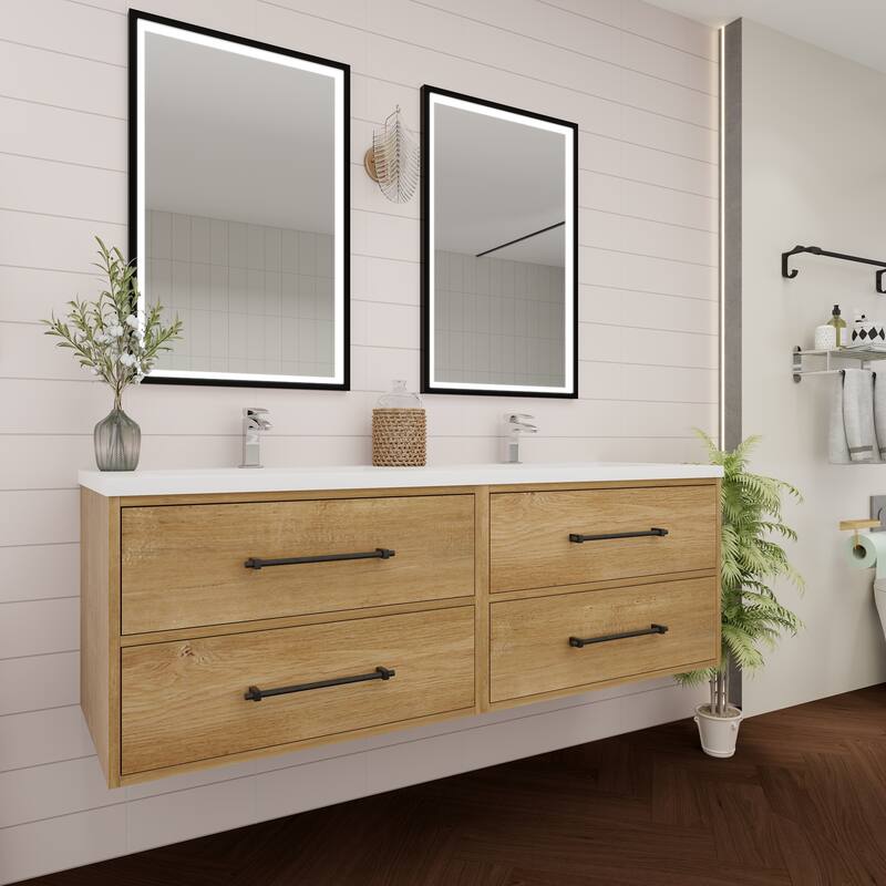 Victoria 48'' Floating Vanity with Double Reinforced Acrylic Sink - 47.5