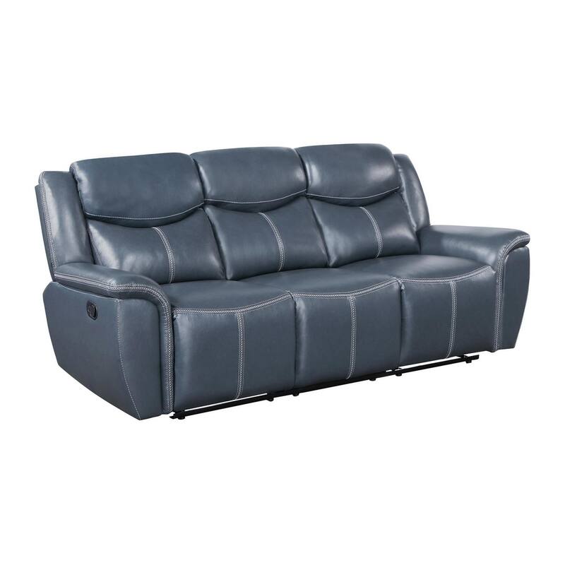 Stanwicke Blue 3-piece Motion Reclining Sofa Set