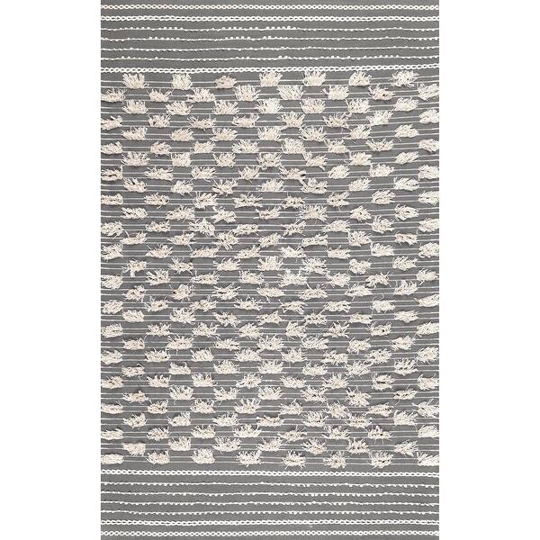 Shop The Gray Barn Northanger Grey Handmade Urban Checker Area Rug Overstock 25416460 5 X 8 Grey