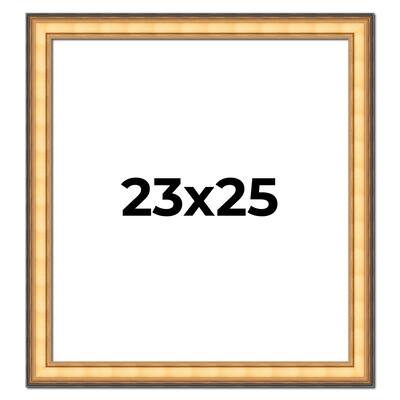 23x25 Frame Gold Plein Aire Solid Wood Picture Frame Width 2 Inches |