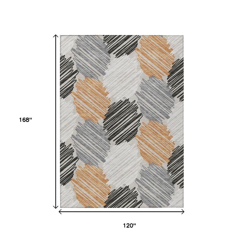 HomeRoots Geometric Transitional Rectangle Outdoor Rug
