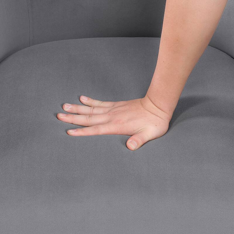 Gale 29" Velvet Swivel Chair - Diamond Stitched Chair Back