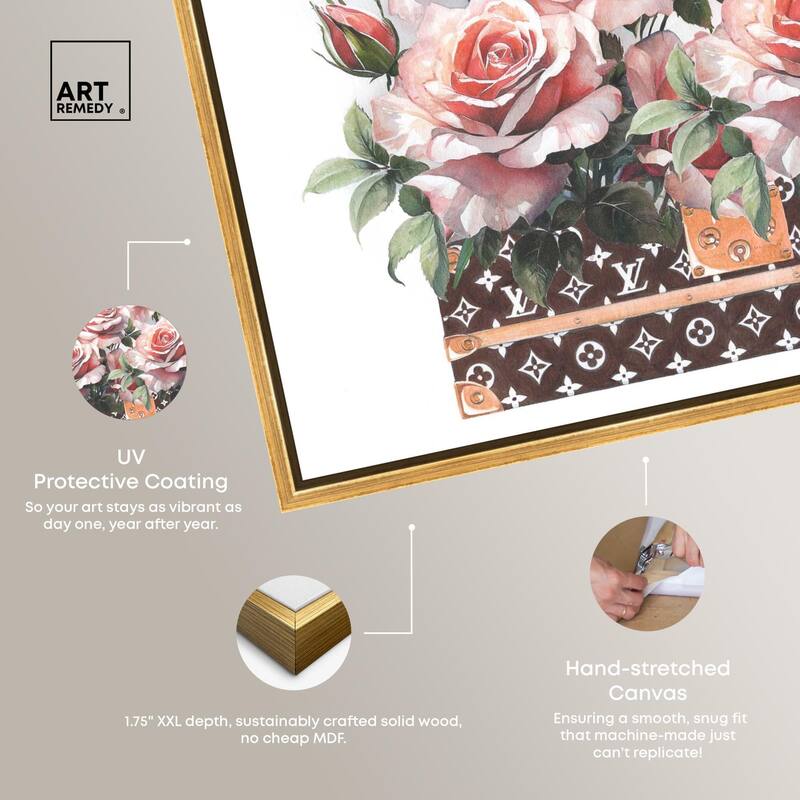 Doll Memories - Stylish Roses Canvas by Art Remedy