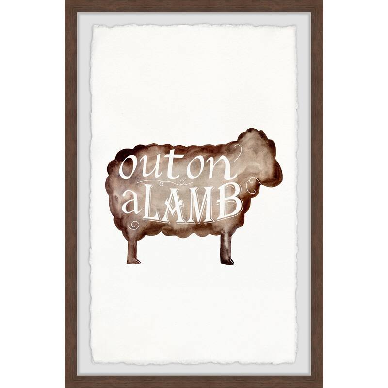 Punny Animal IV Framed Wall Art, Elegant Home Touch - Sophisticated Artwork for Refined Décor