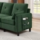 preview thumbnail 15 of 49, 77.36" L Shaped Sectional Sofa with Side Storage Pocket and Reversible Ottoman