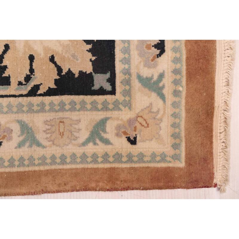 ECARPETGALLERY Hand-knotted Peshawar Oushak Brown Wool Rug - 9'0 x 11'10