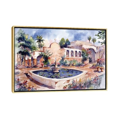 iCanvas "Mission San Juan Capistrano" by Bill Drysdale Framed Canvas Print