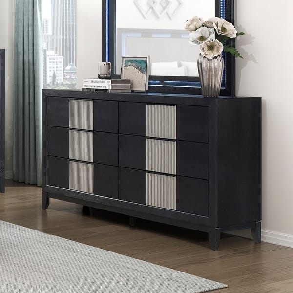 Drawers Dresser For Bedroom Storage (Includes Dresser Only Not Mirror) - Charcoal,Gray - Bed Bath & Beyond - 44089396 Drawers Dresser For Bedroom Storage (Includes Dresser Only Not Mirror) - Charcoal,Gray - Bed Bath & Beyond - 44089396