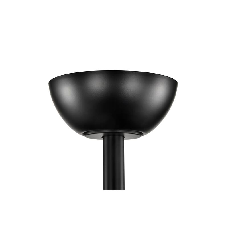 Parponk 52-Inch Flushmount Two-Tiered Lighted Ceiling Fan Green Hatch Tiffany Glass Lamp Black Finish