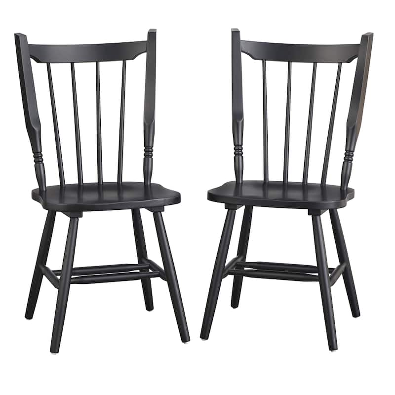 Lifestorey Suzanne Solid Wood Spindleback Dining Chair (Set of 2)