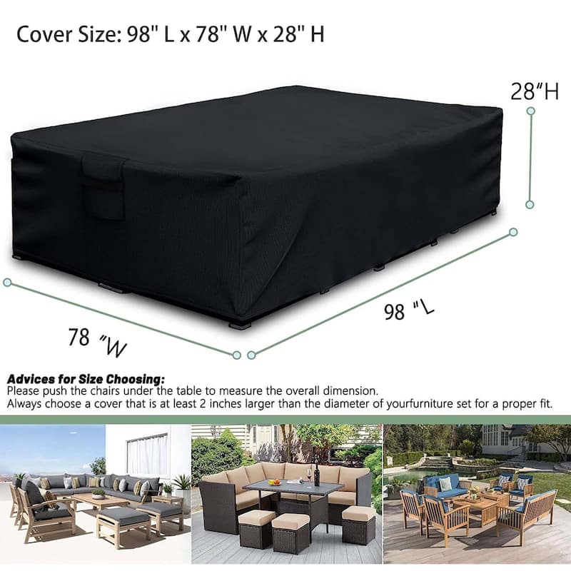 Outdoor Heavy Duty furniture Cover Waterproof Patio Table and Chairs Cover
